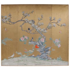 Antique Large End of 19th Century Japanese Panel