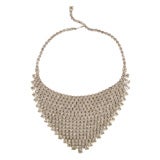 Dramntic Rhinestone Bib Necklace