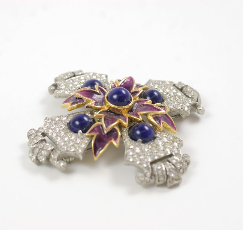 K.J.L. Maltese Cross Pin