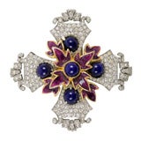 K.J.L. Maltese Cross Pin