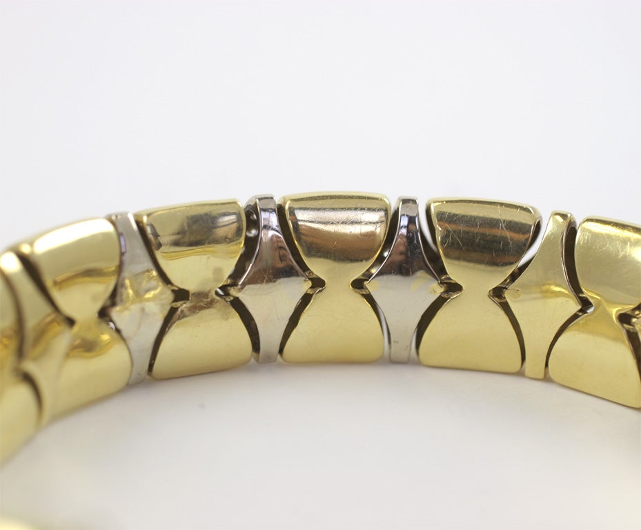 Two Tone Gold Diamond Bracelet  3