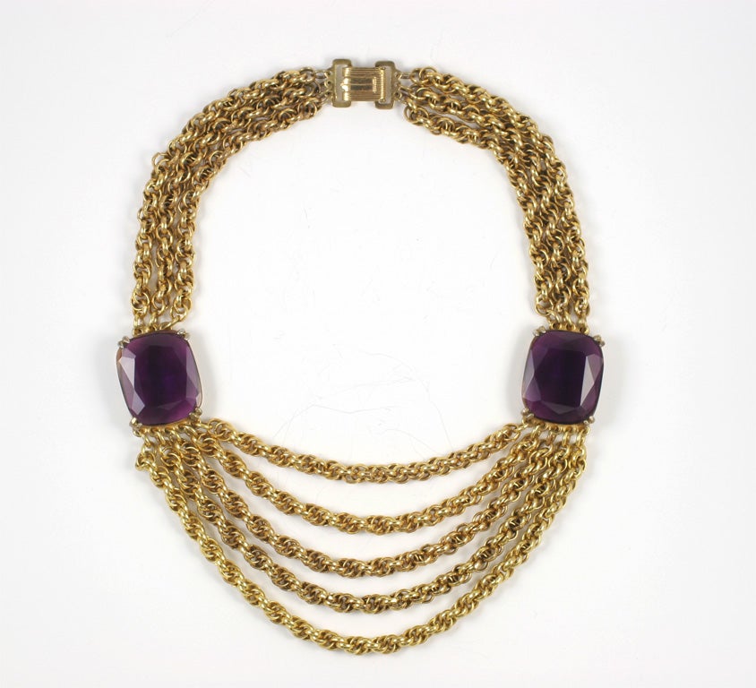Leo Glass Necklace, Costume Jewelry 3