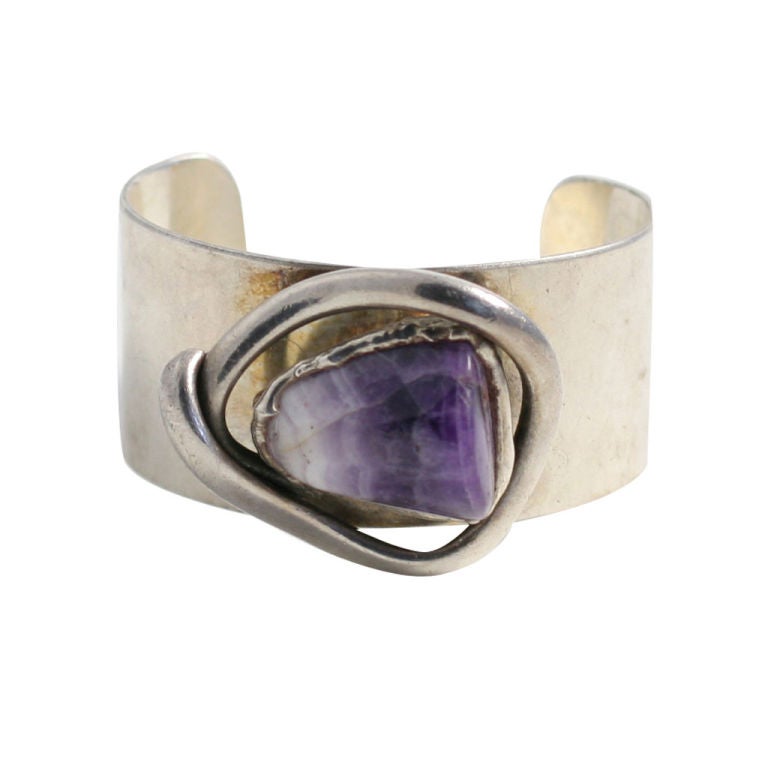 Danish Silver Cuff Bracelet