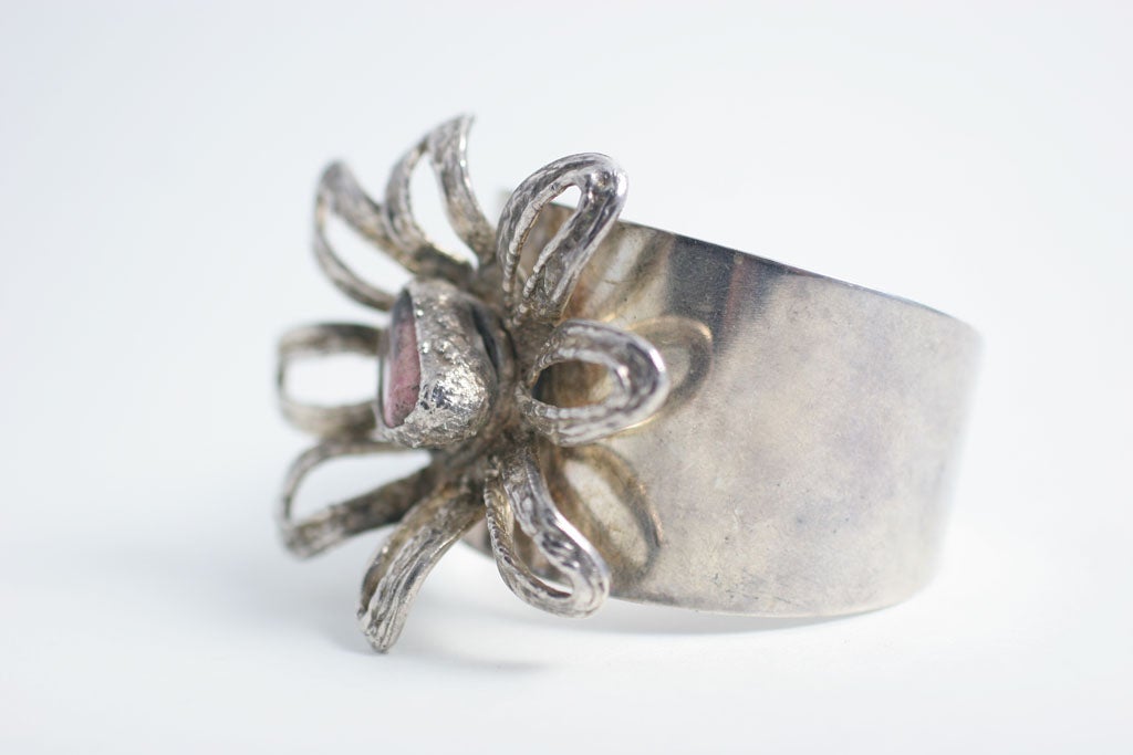 Erik Dennung Sterling Silver Cuff For Sale 1