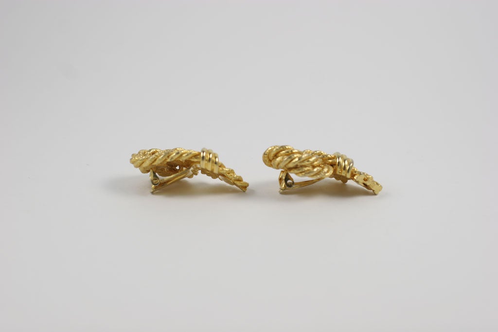 Women's Lanvin Gilt Rope Earrings