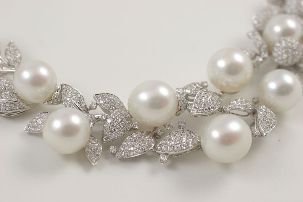 pearl and diamond necklaces