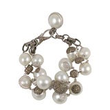 Diamond and Pearl Bracelet 6