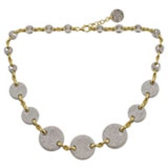 Diamond Disc Necklace 4