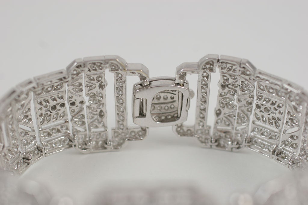 Diamond Art Deco Style Bracelet For Sale 1