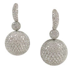 Diamond Sphere Earrings