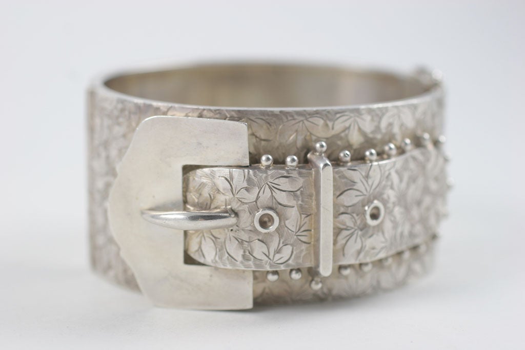 Women's Victorian Silver Cuff Bracelet