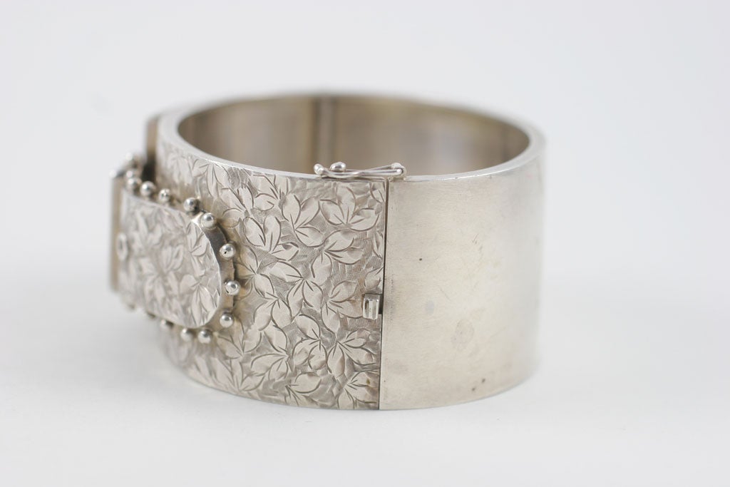 Victorian Silver Cuff Bracelet 1