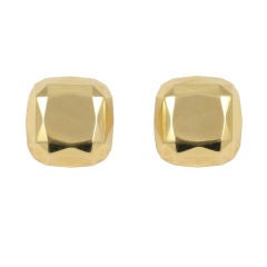 Stylish Elsa Peretti for Tiffany & Co. Gold Earrings