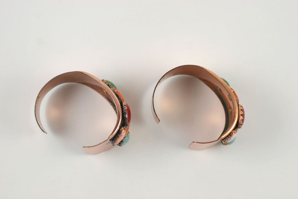 Pair of Matisse Copper Cuffs 1