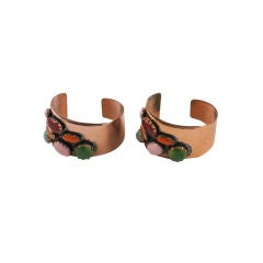 Pair of Matisse Copper Cuffs 10