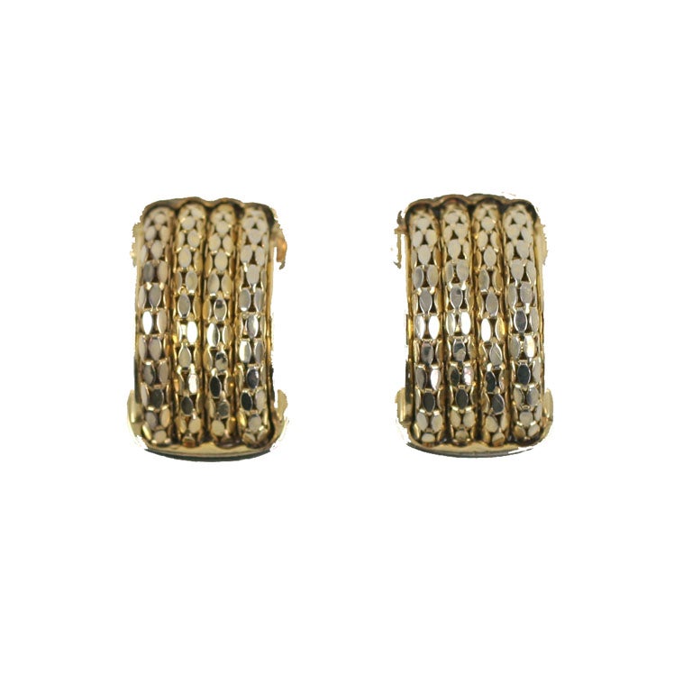 Paire de boucles d'oreilles demi-créoles « or » de Givenchy