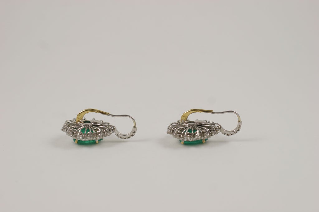 Emerald and Diamond Earrings 2