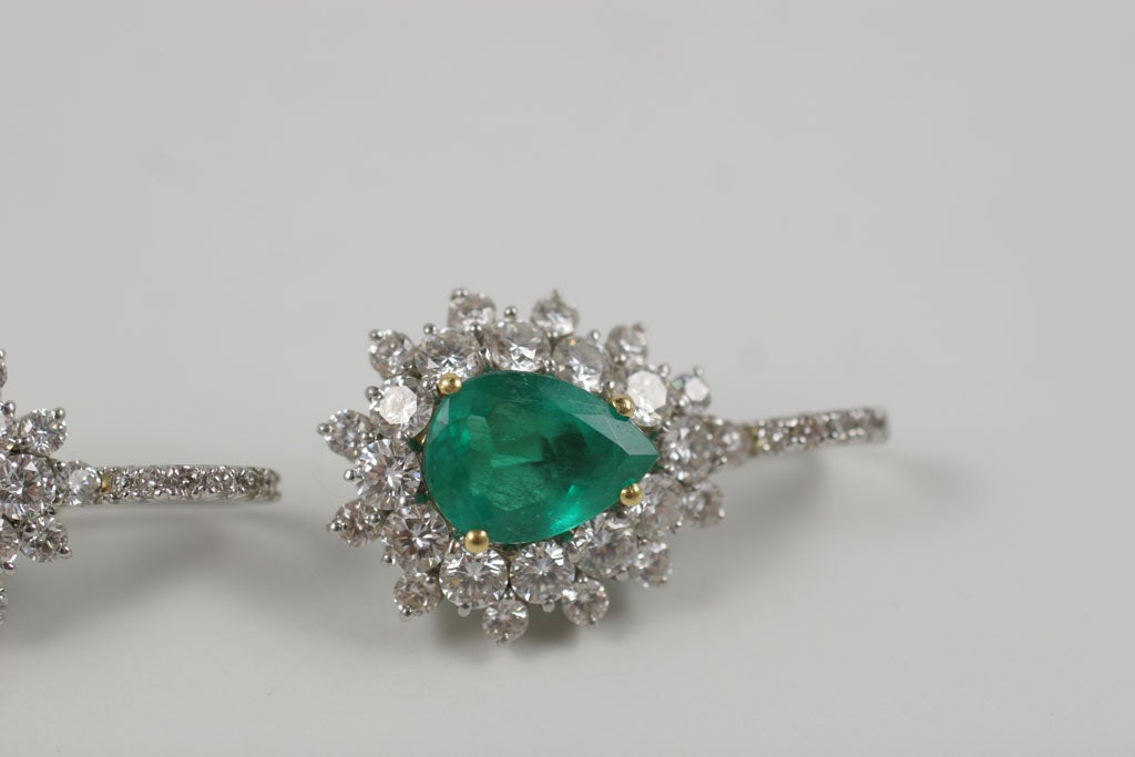 Emerald and Diamond Earrings 6
