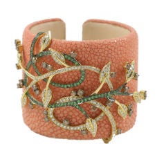 18k Stingray Wide Cuff 8