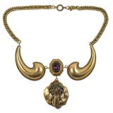 Joseff of Hollywood Jeweled Elephant Necklace