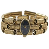 Lucien Piccard 14kt  Brushed Yellow Gold Ladies Watch