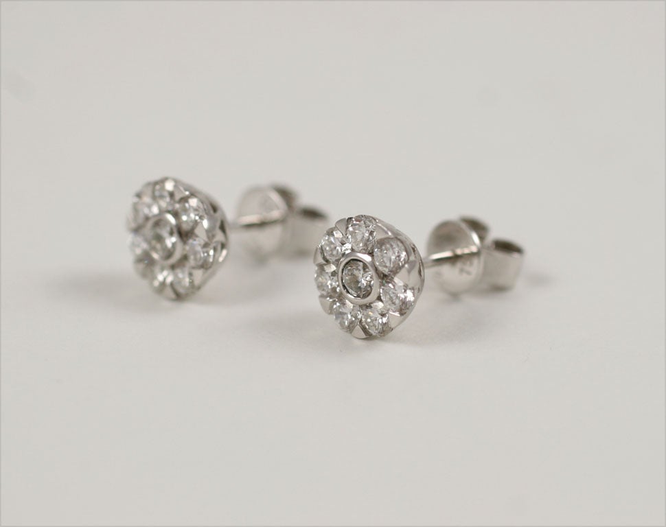Diamond stud looking earrings 2