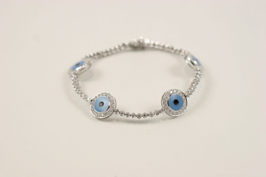 evil eye diamond bracelet