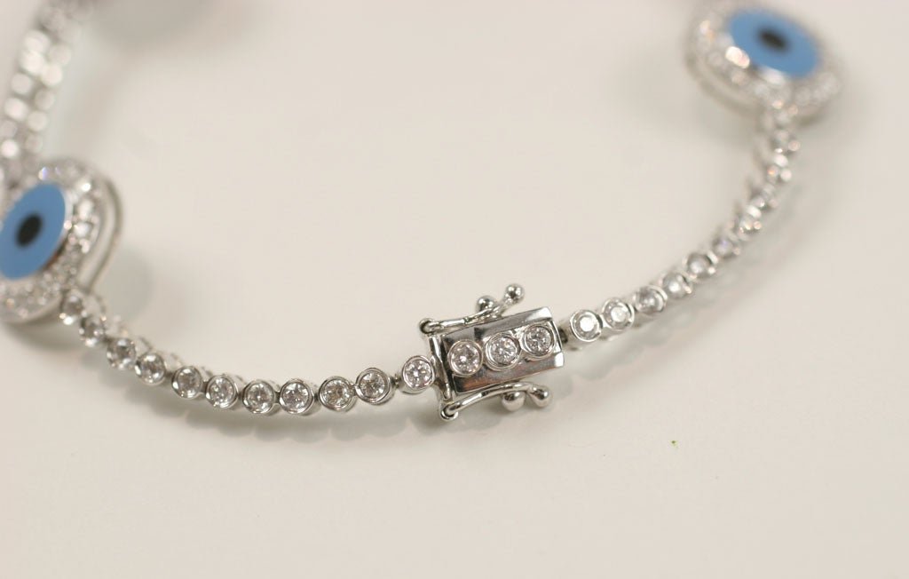 evil eye bracelet diamond