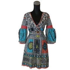 Matthew Williamson Ethnic Print Cotton Tunic/Dress