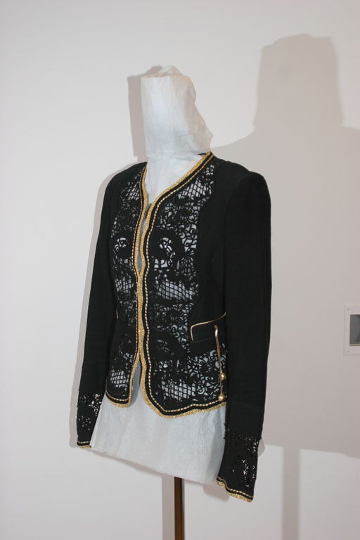 Women's Roberto Cavalli Black Suede Jacket