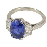 Sapphire and Diamond Ring