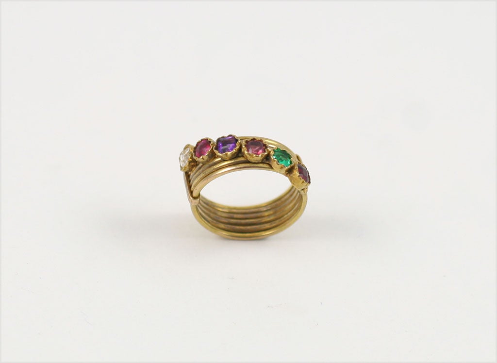 Victorian Multi-Band REGARD Ring