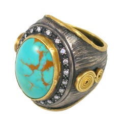 Turquoise Ring by KURTULAN