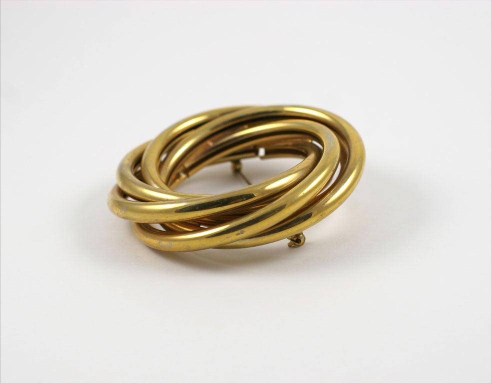 gold circle pins