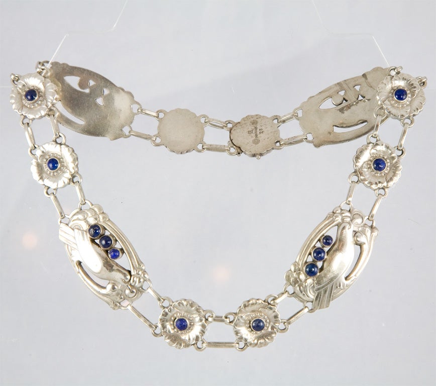 Georg Jensen #26 Silver & Labradorite Necklace