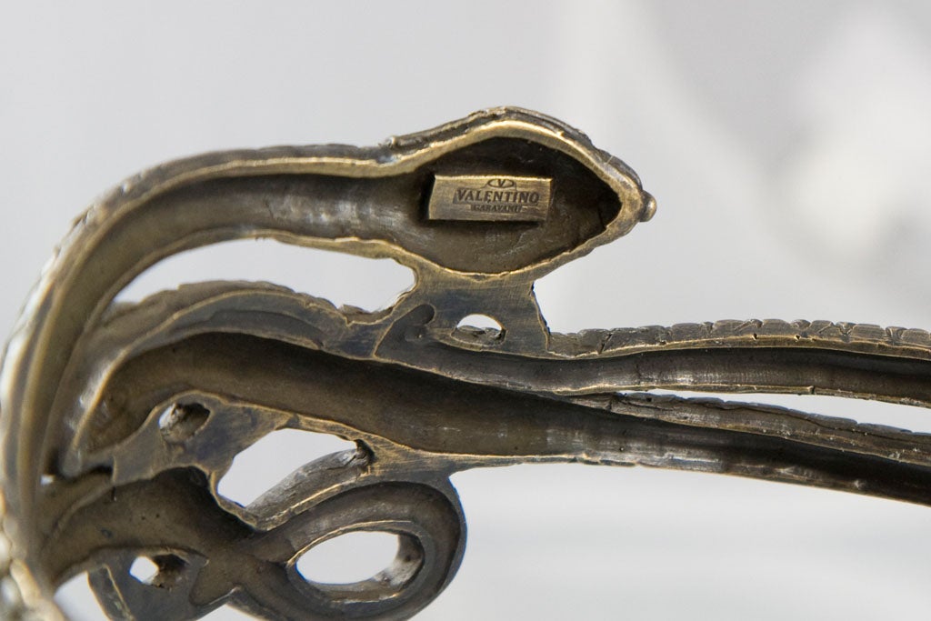 Bronze Snakes Runway Choker by Valentino 4