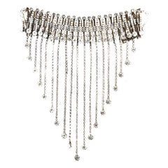 Vera Wang Dramatic Bib Necklace For Sale at 1stDibs | vera wang necklace