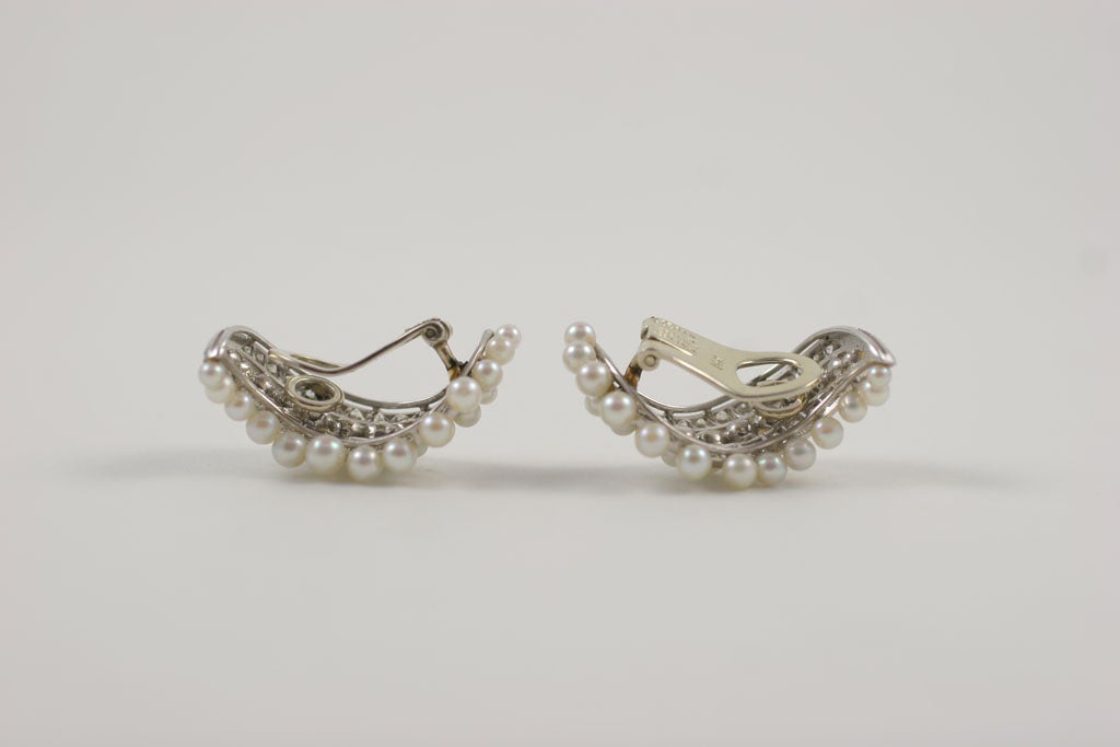 Joan Crawford’s Van Cleef & Arpels Diamond and Pearl Earrings 2