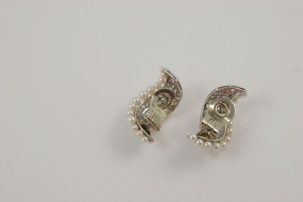 Joan Crawford’s Van Cleef & Arpels Diamond and Pearl Earrings 3