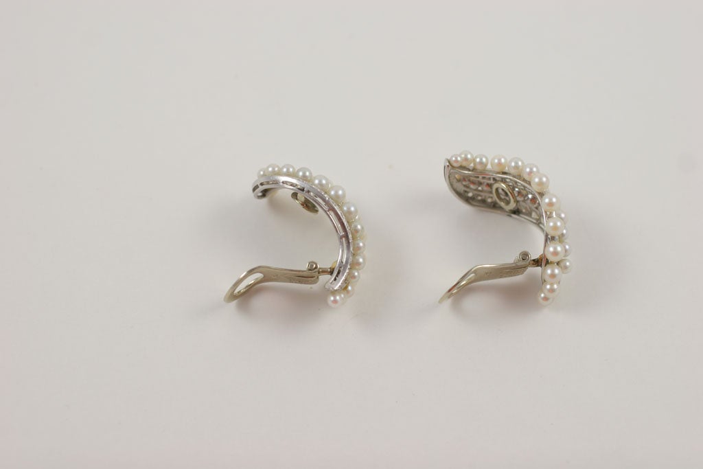 Joan Crawford’s Van Cleef & Arpels Diamond and Pearl Earrings 4