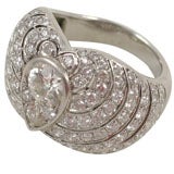 Art Deco Diamond and Platinum Ring