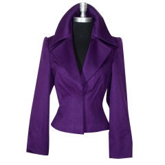 Andrew Gn Purple Wool Jacket