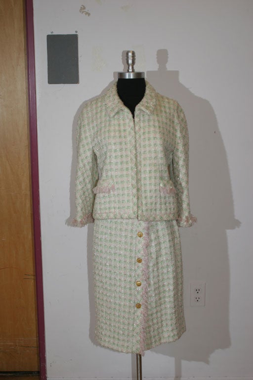 Chanel Boutique Rag Rug Style Suit