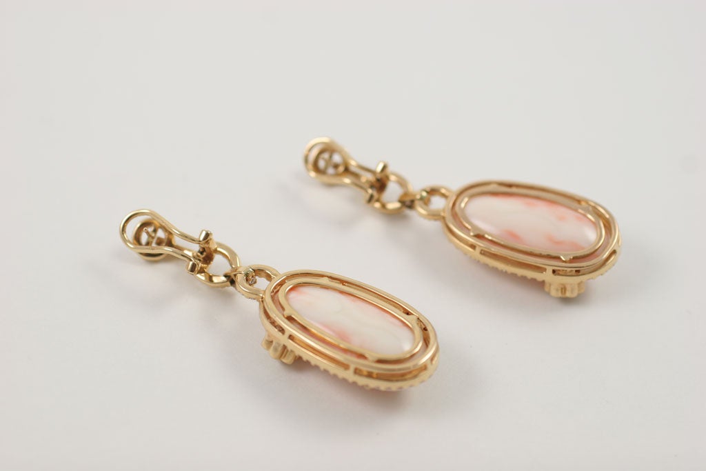 Diamond and Coral Earrings 5