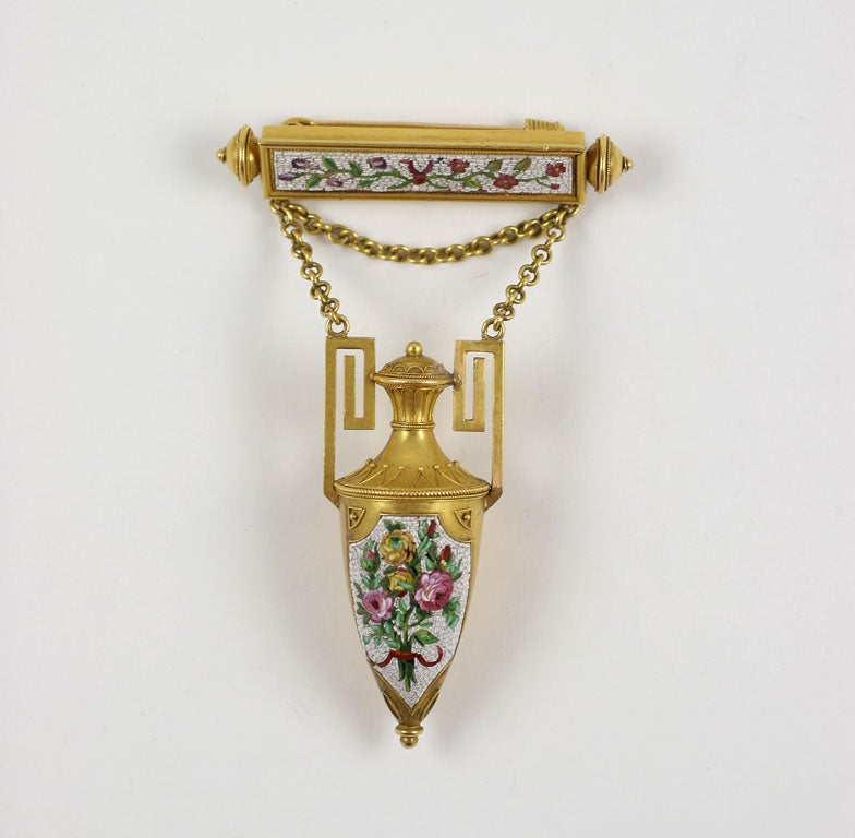 Nineteenth-century Italian Micro-mosaic Brooch