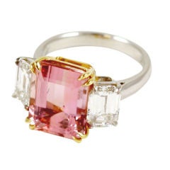 Precious Topaz and Diamond Ring