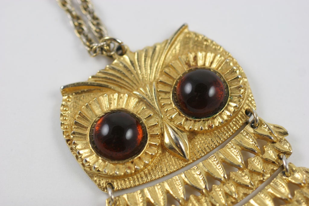 Women's Goldette Owl Pendant Necklace