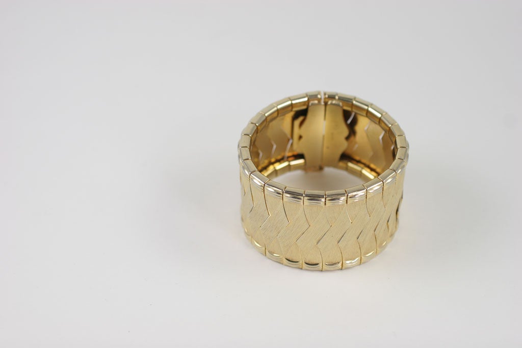 Woven Goldtone Bracelet/ Cuff, Costume Jewelry at 1stDibs costume