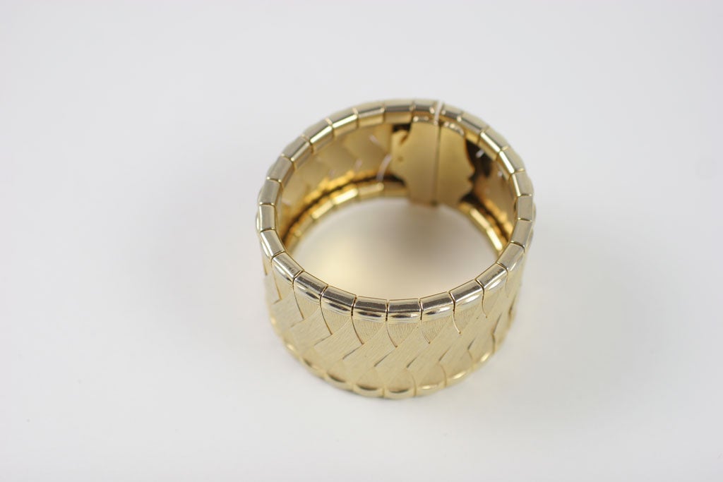 Woven Goldtone Bracelet/ Cuff, Costume Jewelry at 1stDibs costume