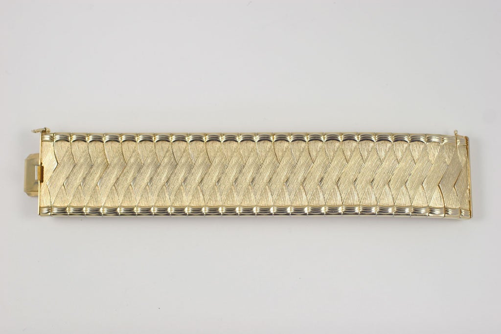 Woven Goldtone Bracelet/ Cuff, Costume Jewelry at 1stDibs costume